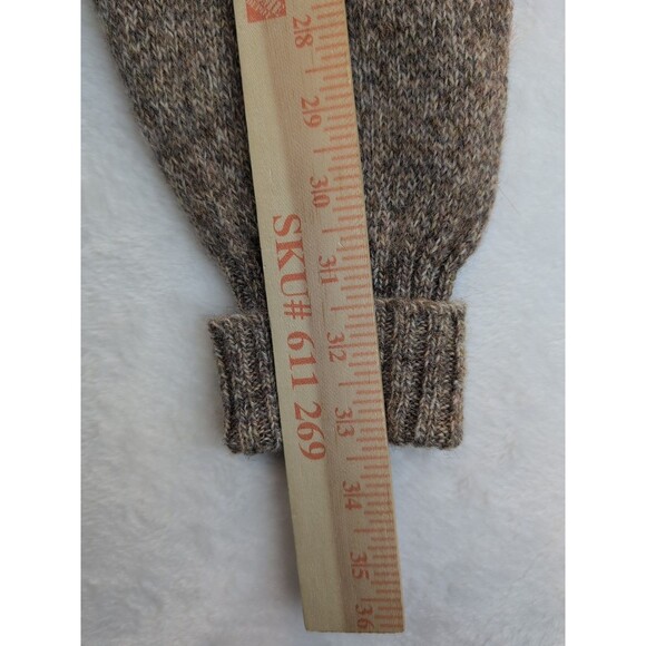 Lord Jeff 100% Shetland Wool Sweater Men's Medium Scotland Tan Made in USA - Picture 6 of 12